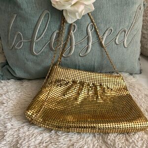 Vintage 90’s Gold Mesh Chainmail Clutch Evening Bag